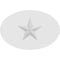Ekena Millwork Standard Dalton Star Rosette With Square Edge, 5"W x 3 1/4"H x 1"P ROSP050X033X100DAL06 - alternate 2